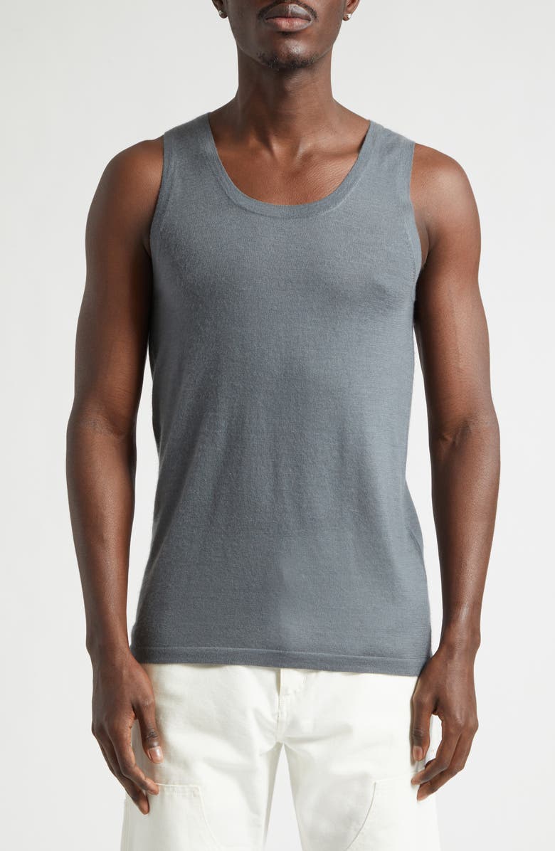 FRENCKENBERGER Big Cashmere Tank, Main, color, Gargoyle