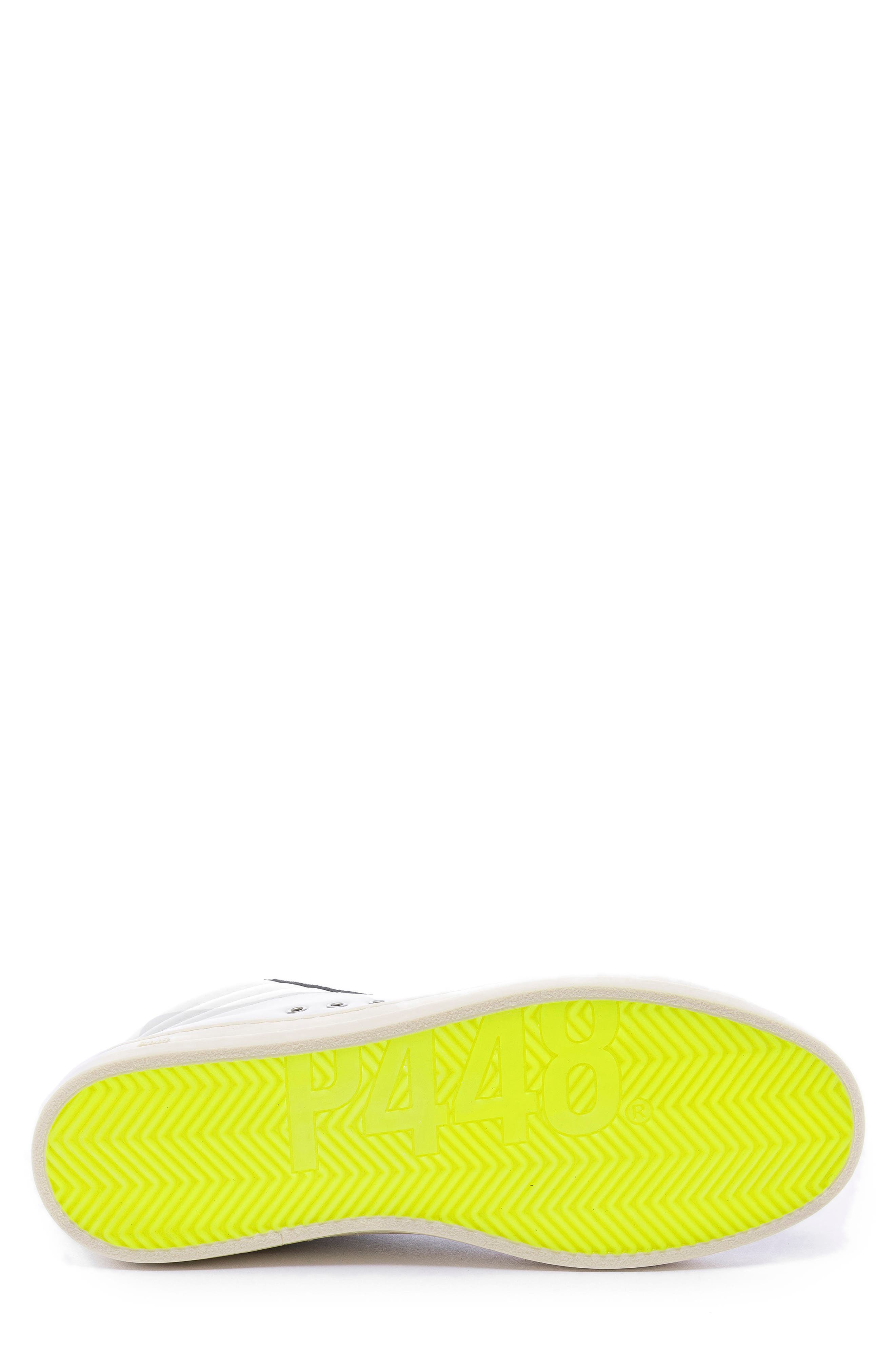 Skate High Top Sneaker, Alternate, color, REFLE/YEL