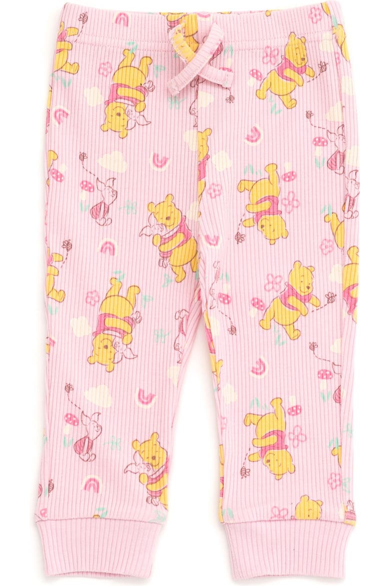 Winnie the Pooh 3-Piece Bodysuit and Pants Set, Alternate, color, Winnie the Pooh Pink