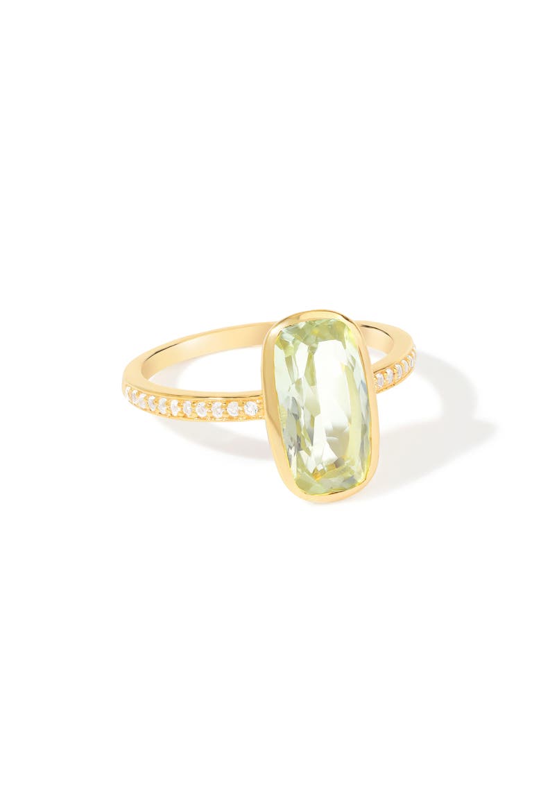 Gemstone Ring, Alternate, color, GREEN