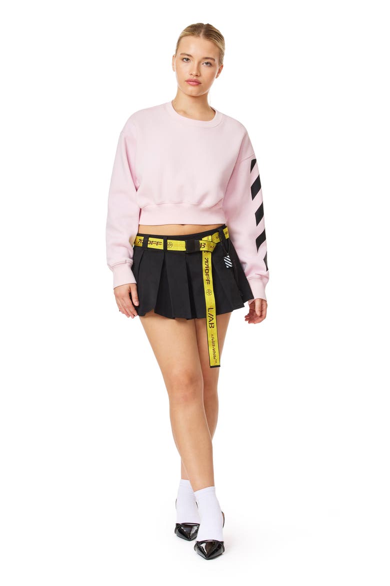 Pleated Miniskirt, Alternate, color, BLACK NIGHT