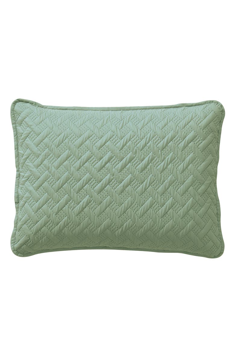 VCNY HOME Nina Embossed Basketweave Quilt Set - Twin, Alternate, color, Green