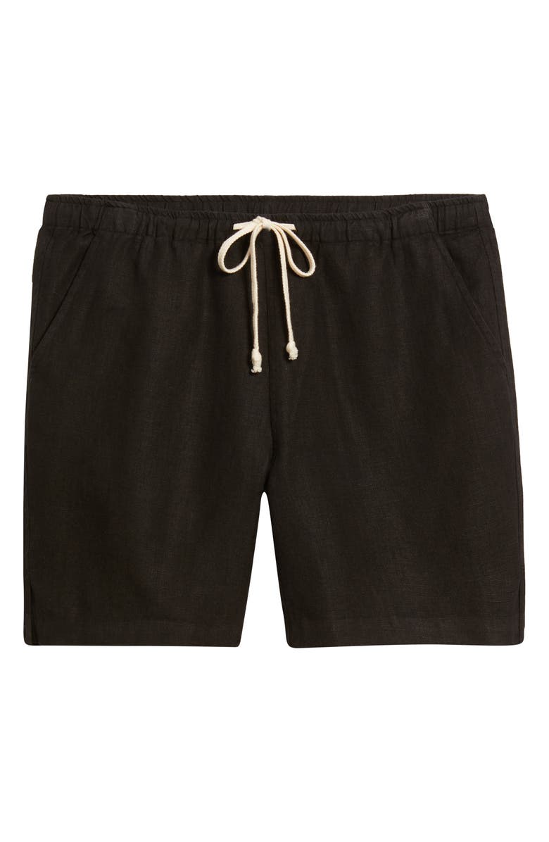 ALEX CRANE Bo Linen Drawstring Shorts, Alternate, color, Night