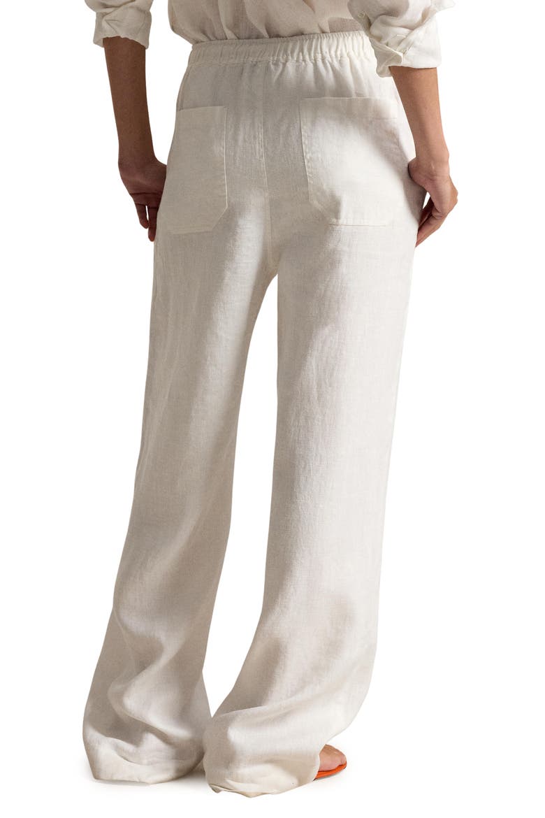 Linen Drawstring Pants, Alternate, color, NEVIS