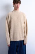 Topman Rib Mock Neck Sweater