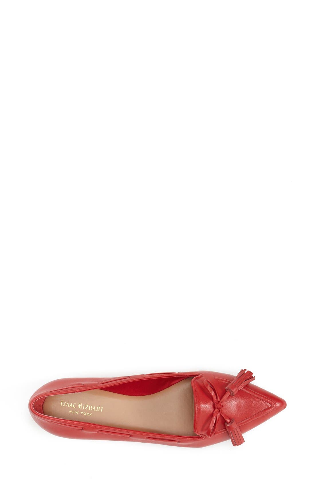 'Gillie' Tassel Loafer, Alternate, color, MEDIUM RED LEATHER