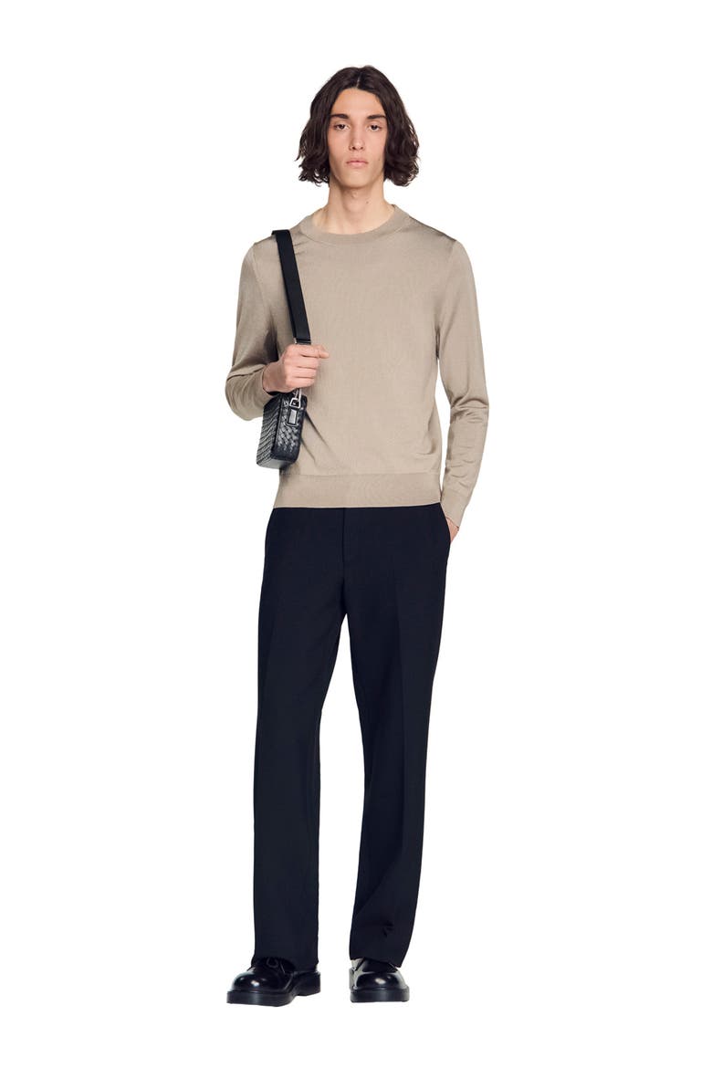 Fine knit sweater, Alternate, color, Light taupe