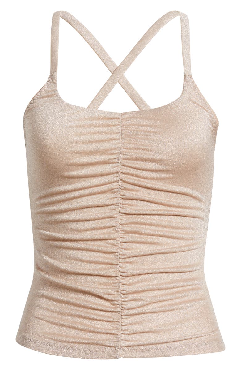 Free People Shimmer Shimmer Camisole, Main, color, Brown Shimmer