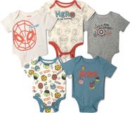 Marvel 5-Pack One Piece Bodysuits