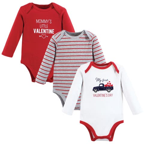 Cotton Long-Sleeve Bodysuit 3Pk (Baby)