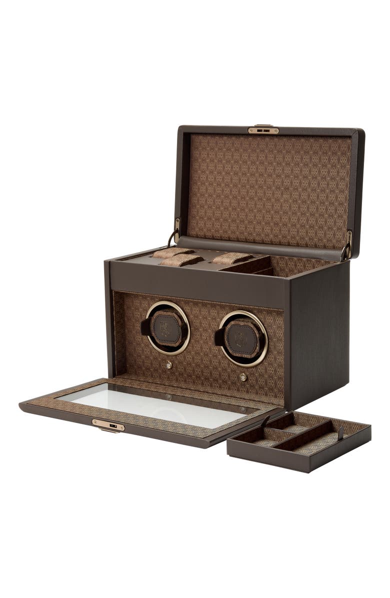 WOLF Earth Double Watch Winder, Alternate, color, Coffee