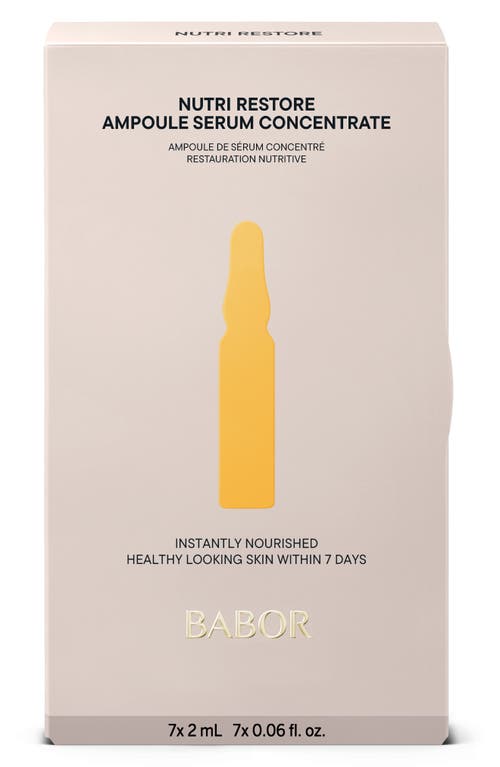 Babor Nutri Restore Ampoule In No Color