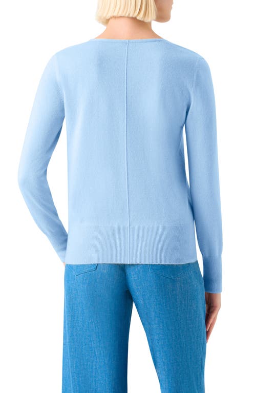 Akris Cashmere V-neck Sweater In Blue