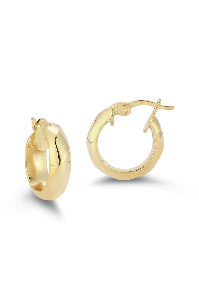 Small Twist Hoop Earrings, Main, color, GOLD
