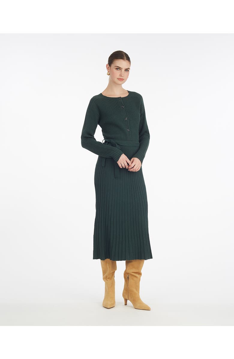 Draper James Luxe Cropped Rib Cardigan, Main, color, Sycamore