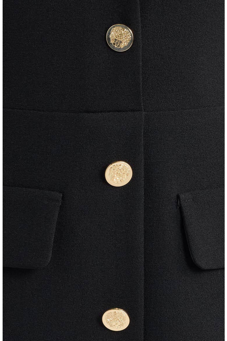 Signature Stretch Crepe Dress, Alternate, color, BLACK