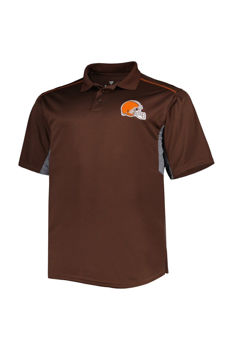 Men's Brown Cleveland Browns Big & Tall Team Color Polo, Alternate, color, Brown