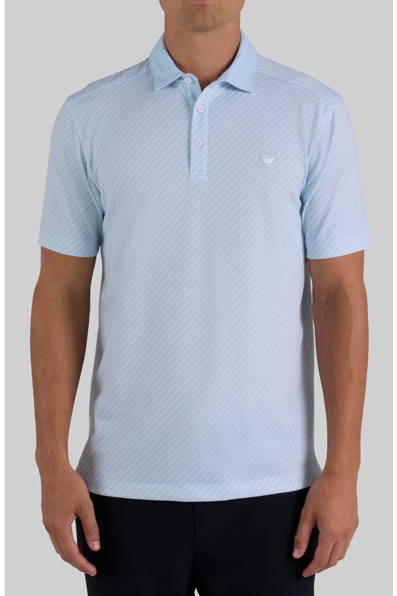 Evolution Ridge Performance Piqué Golf Polo, Main, color, BABY BLUE