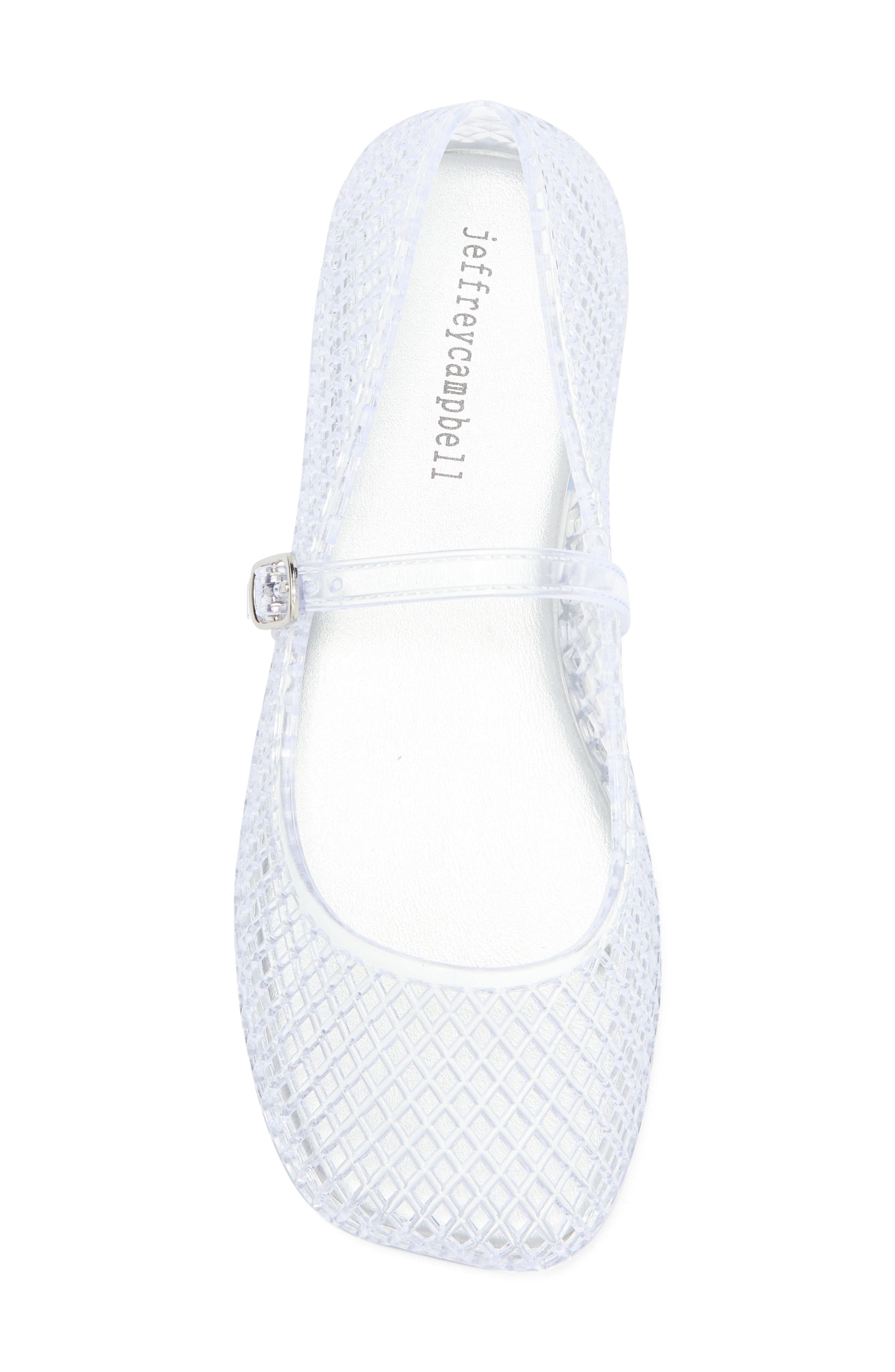 Jeffrey Campbell Breeze Jelly Mary Jane Flat, Alternate, color, Clear