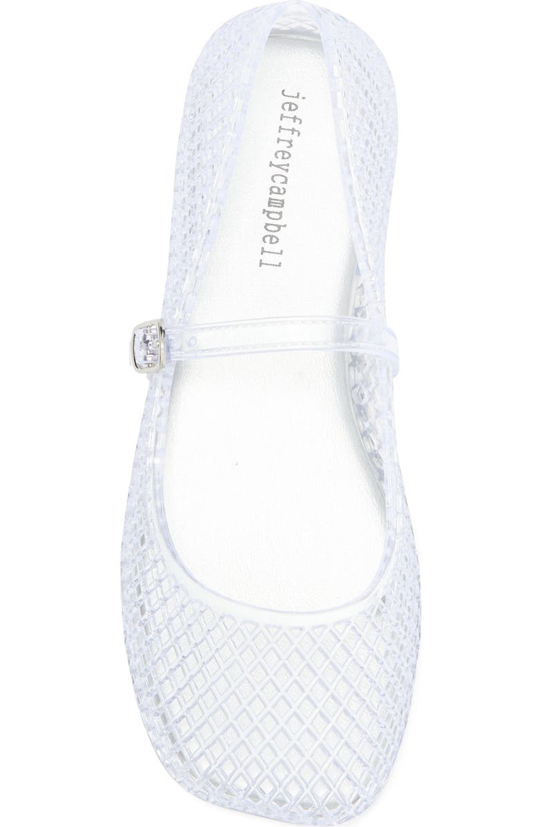 Jeffrey Campbell Breeze Jelly Mary Jane Flat, Alternate, color, Clear