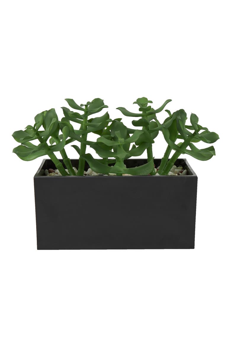 Green Faux Foliage Artificial Potted Plant, Main, color, GREEN