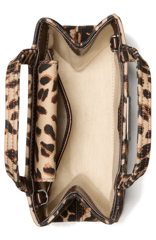 Kate Spade New York Mini Sam Icon Canvas Crossbody In Animal Print