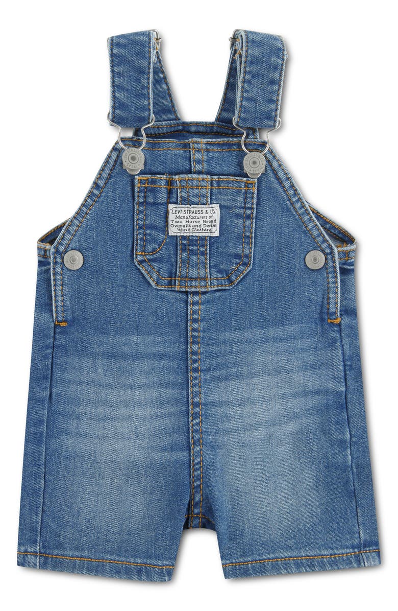 Levi's Denim Shortalls, Main, color, Indigo