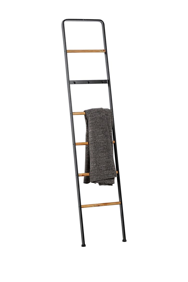 Black Metal 6-Rack Ladder, Alternate, color, BLACK