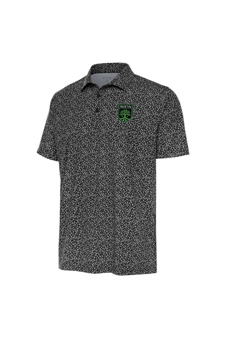 Men's Antigua Black Austin FC Terrace Polo, Main, color, Black