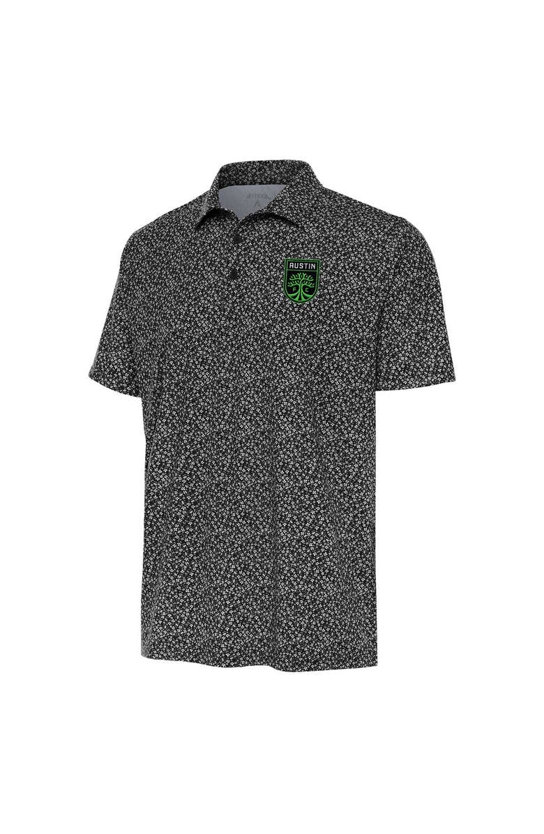 ANTIGUA Men's Antigua Black Austin FC Terrace Polo, Main, color, 