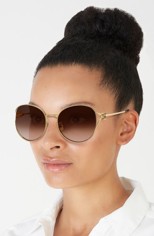 Miu Miu 58mm Gradient Phantos Sunglasses In Brown