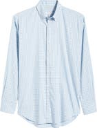 Peter Millar Felix Crown Lite Gingham Check Performance Twill Button-Down Shirt