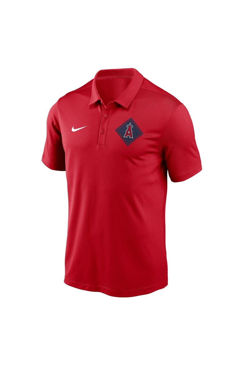 Men's Nike Red Los Angeles Angels Diamond Icon Franchise Performance Polo, Alternate, color, Red