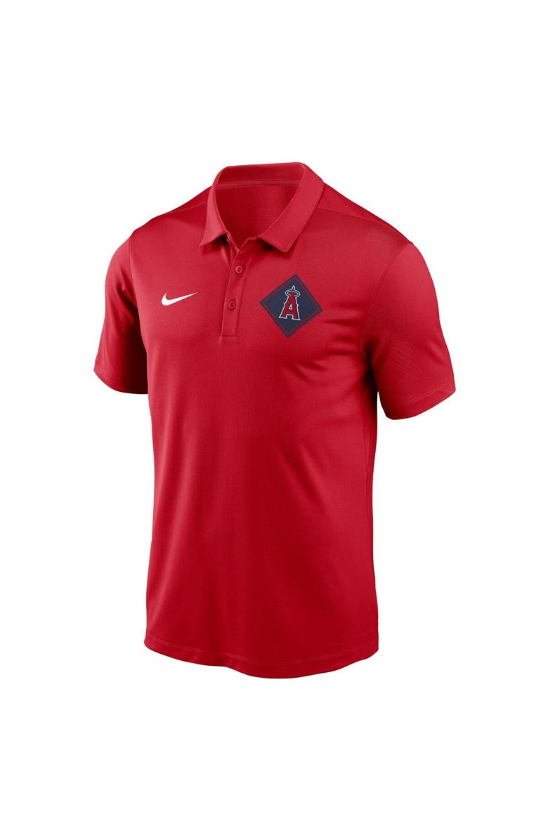 Nike Men's Nike Red Los Angeles Angels Diamond Icon Franchise Performance Polo, Alternate, color, Red