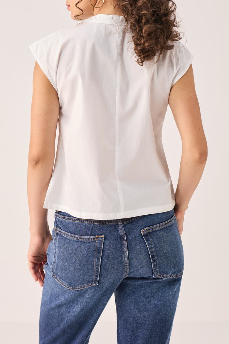 Zip Front Top, Alternate, color, White