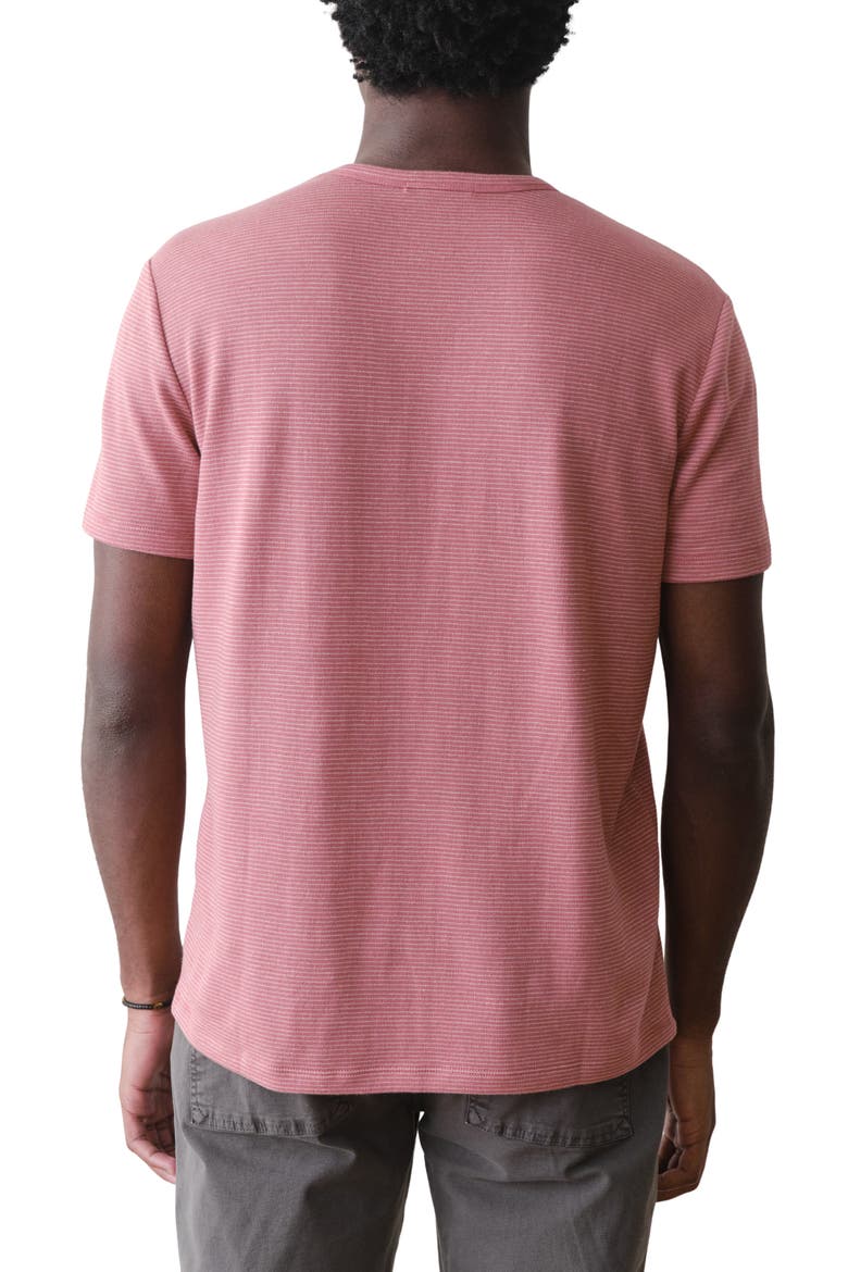 Signature Jacquard Crewneck T-Shirt, Alternate, color, WITHERED ROSE