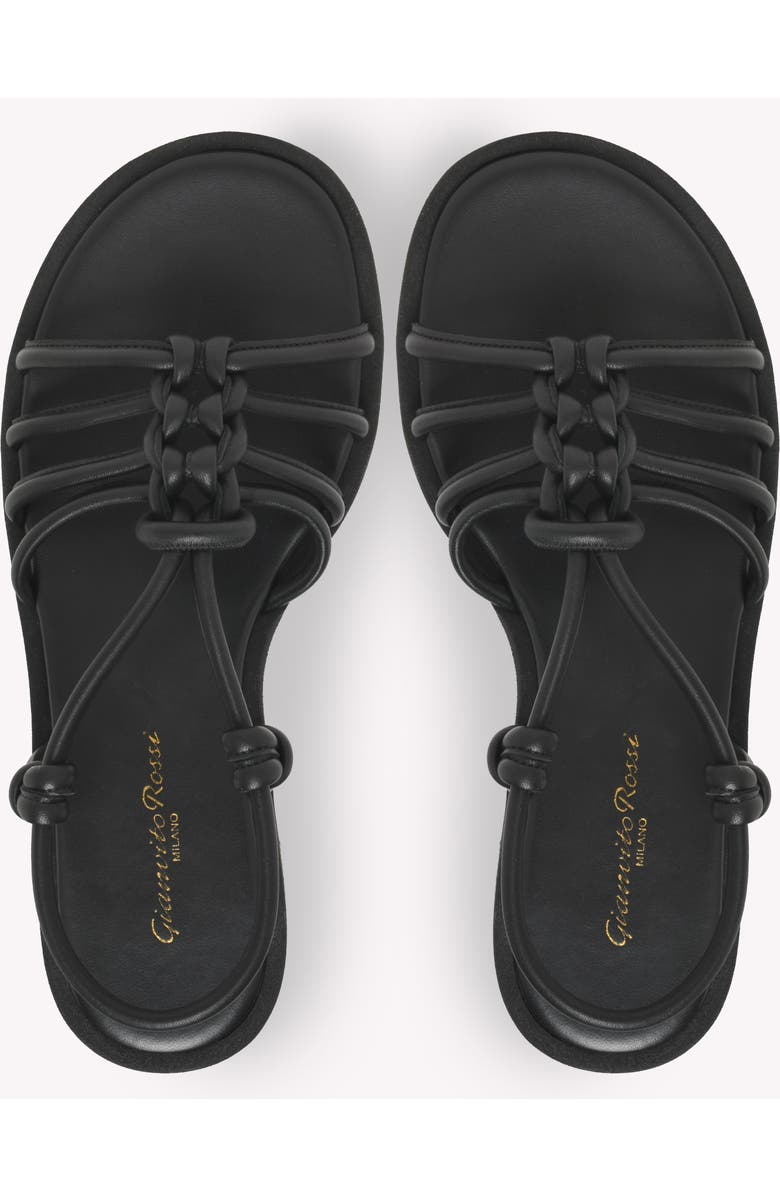 Gianvito Rossi Hebe Sandal, Alternate, color, Black Leather