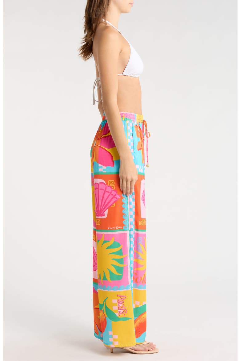 Drawstring Cover-Up Resort Pants, Alternate, color, SUNKISSED COAST