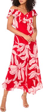 Parker The Bridget Floral Print Ruffle Dress