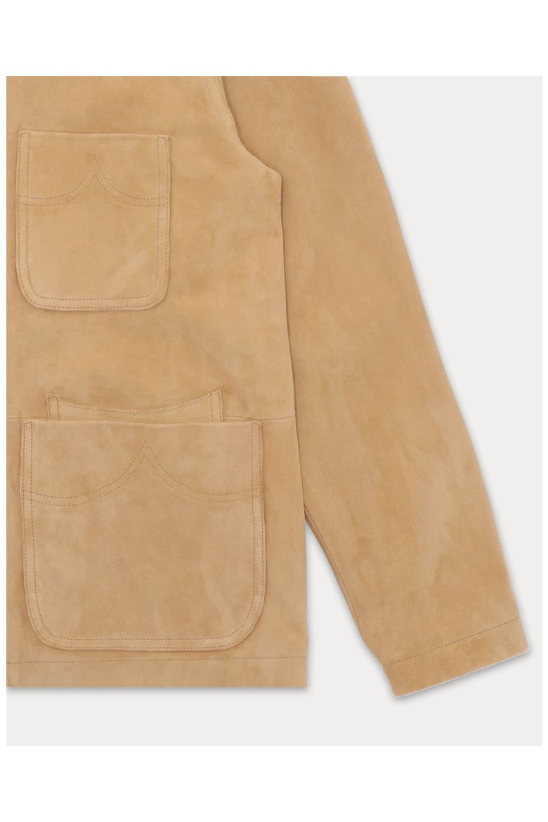 Montana Suede Jacket, Alternate, color, Beige