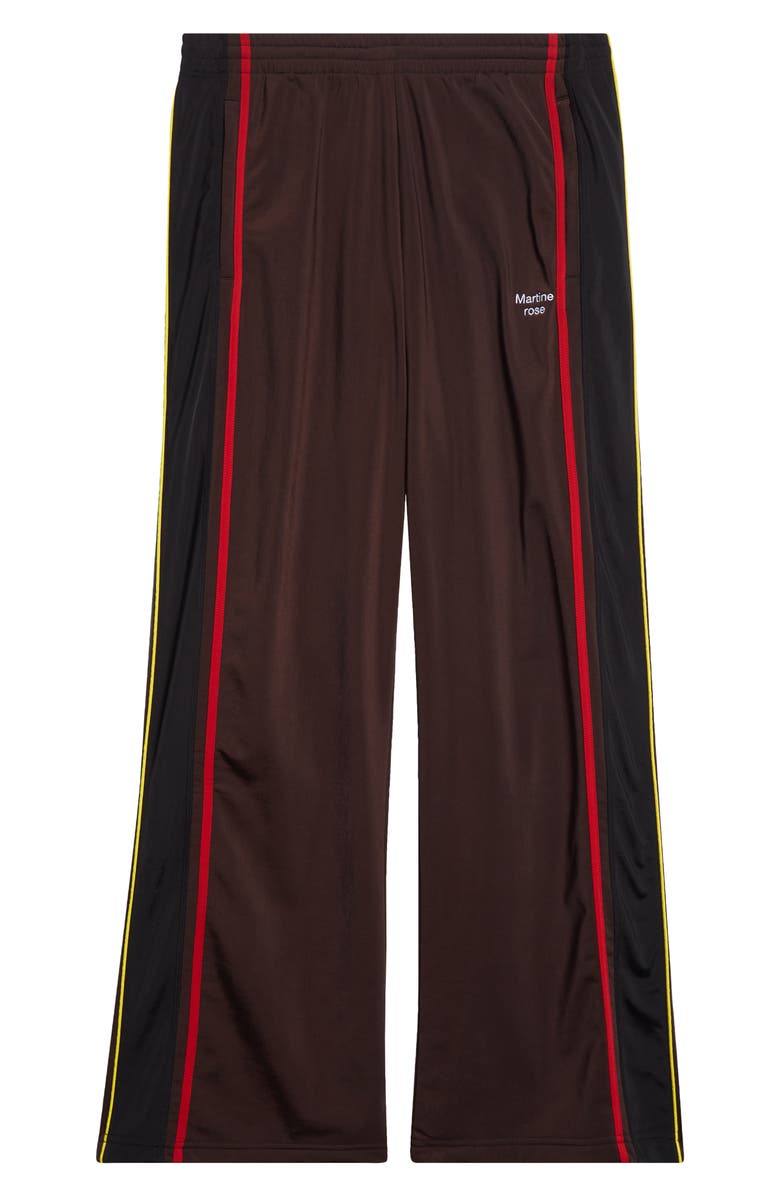 Martine Rose Wide Leg Track Pants, Alternate, color, Brown