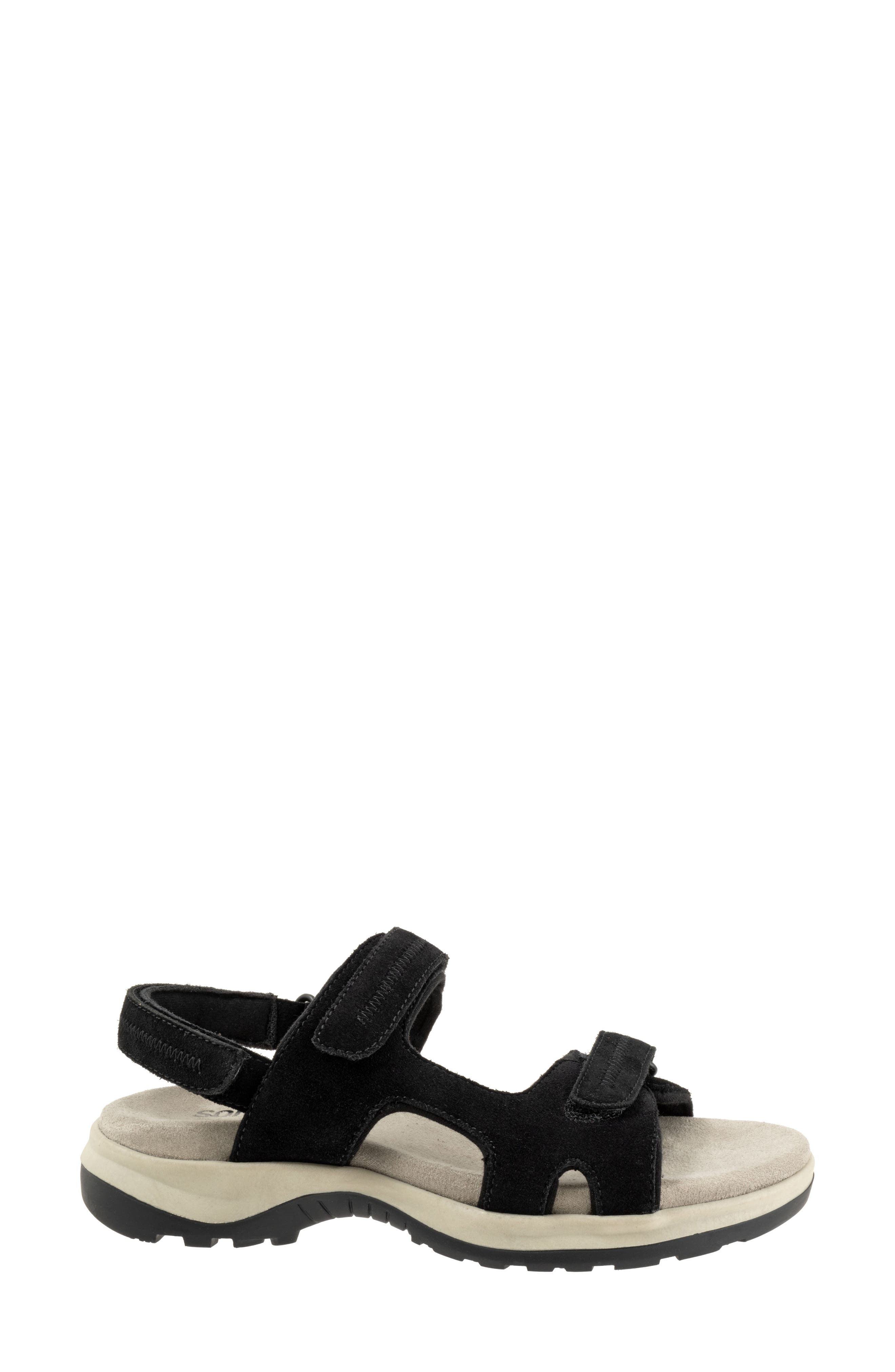 SoftWalk<sup>®</sup> Olani Slingback Sandal, Alternate, color, Black Suede