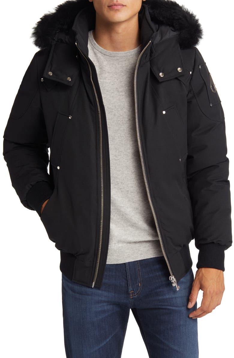 Moose Knuckles Men's Ballistics Bomber 650 Fill Power Down Jacket ...