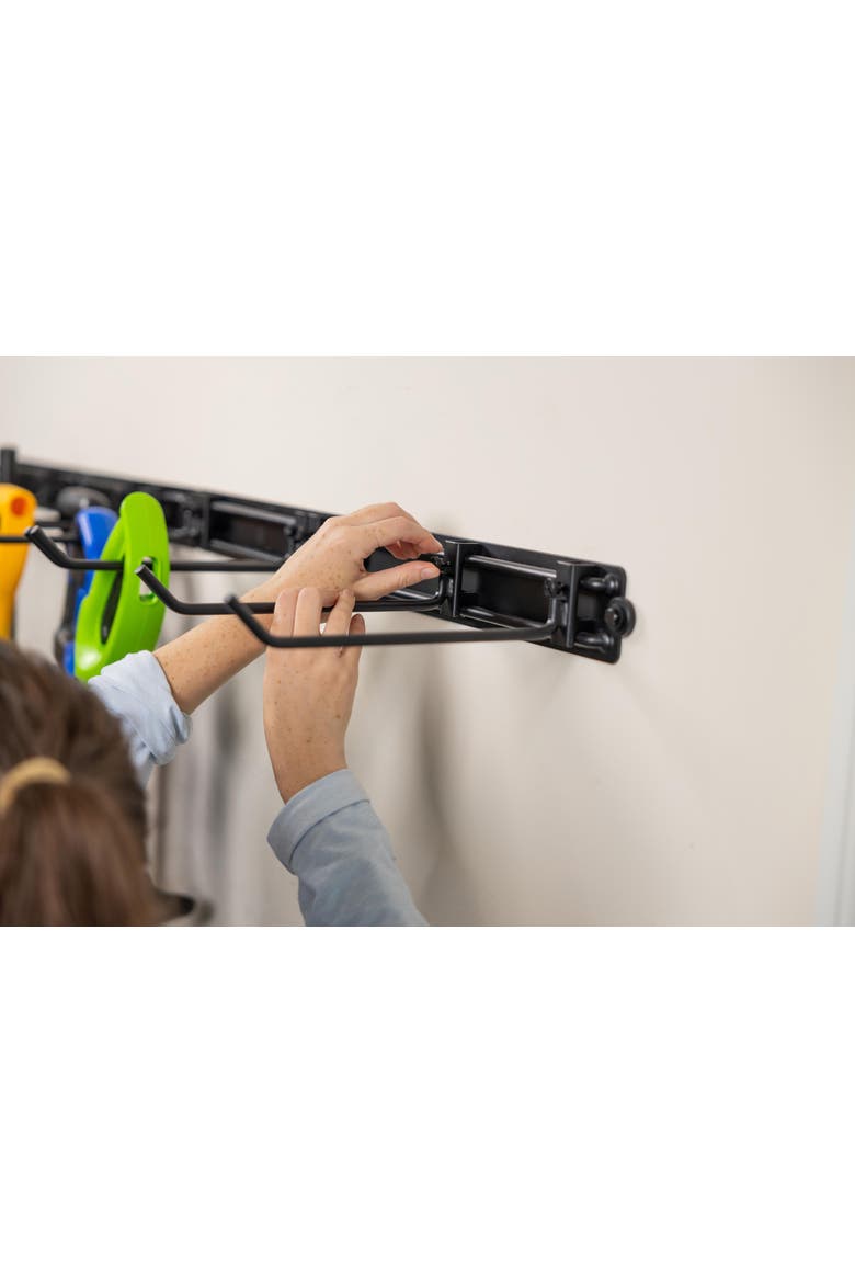 64" Modular Multi-Use Adjustable Garage Organizer -Holds 600 lbs, Alternate, color, Black