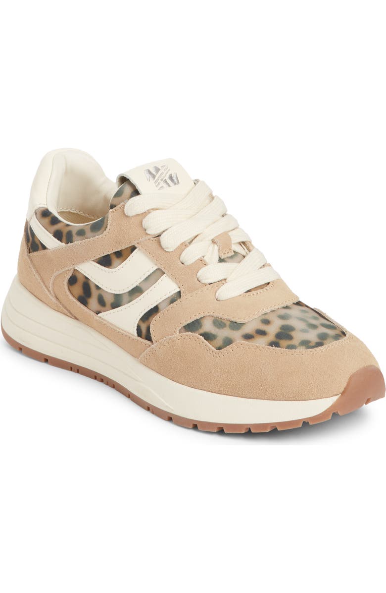 Steve Madden Blume Mixed Media Sneaker, Main, color, Leopard Multi