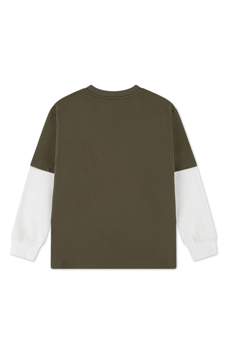 Jordan Kids' MVP 23 Twofer T-Shirt, Alternate, color, Medium Olive