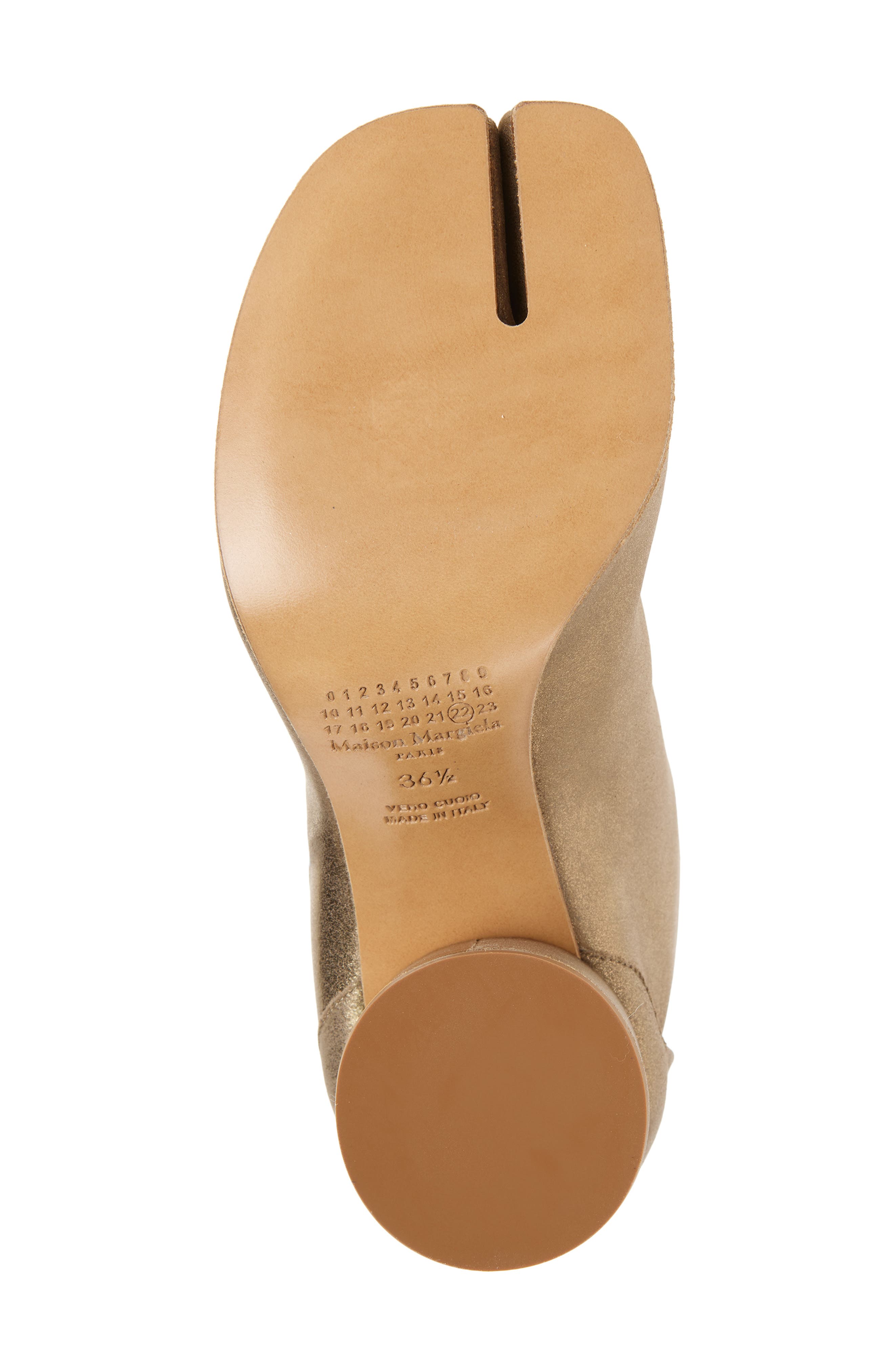 Maison Margiela Tabi Ankle Boot, Alternate, color, Metallic Gold