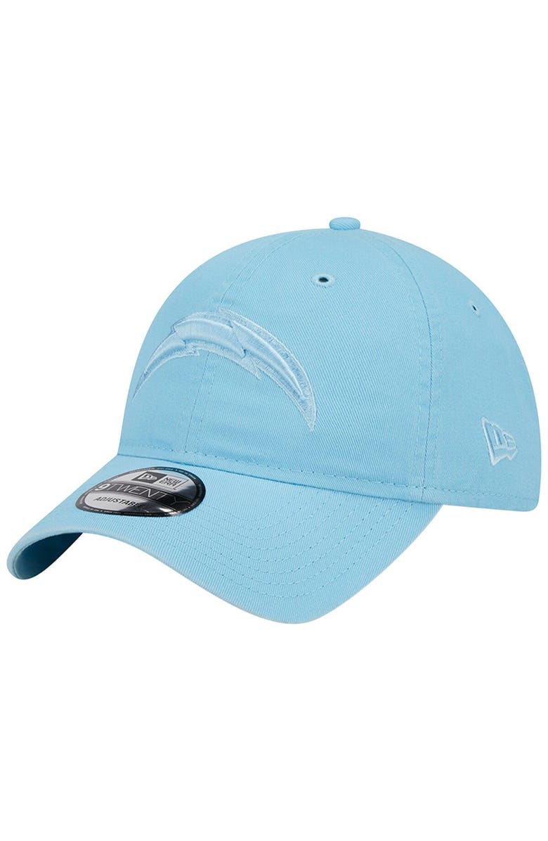 New Era Men's New Era Light Blue Los Angeles Chargers Core Classic 2.0 Brights 9TWENTY Adjustable Hat, Main, color,