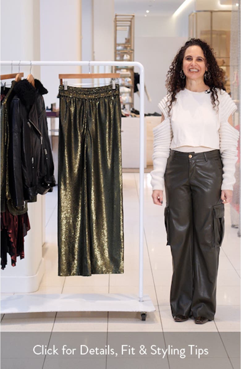 Charli Sequin Wide Leg Pants, sales video thumbnail