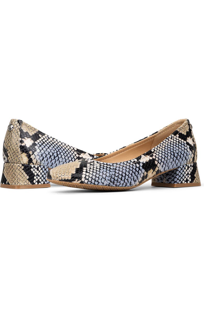 Donald Pliner Snakeskin Print Mid Heel Pump, Alternate, color,